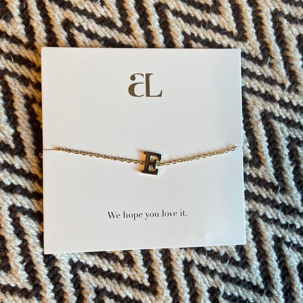 Mini Initial Bracelet “E”
